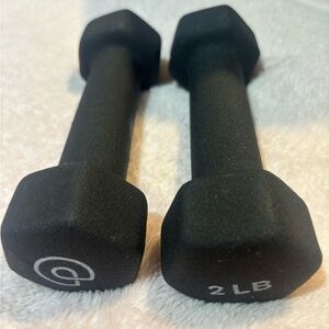 Pvolve Black 2 LB Dumbbells